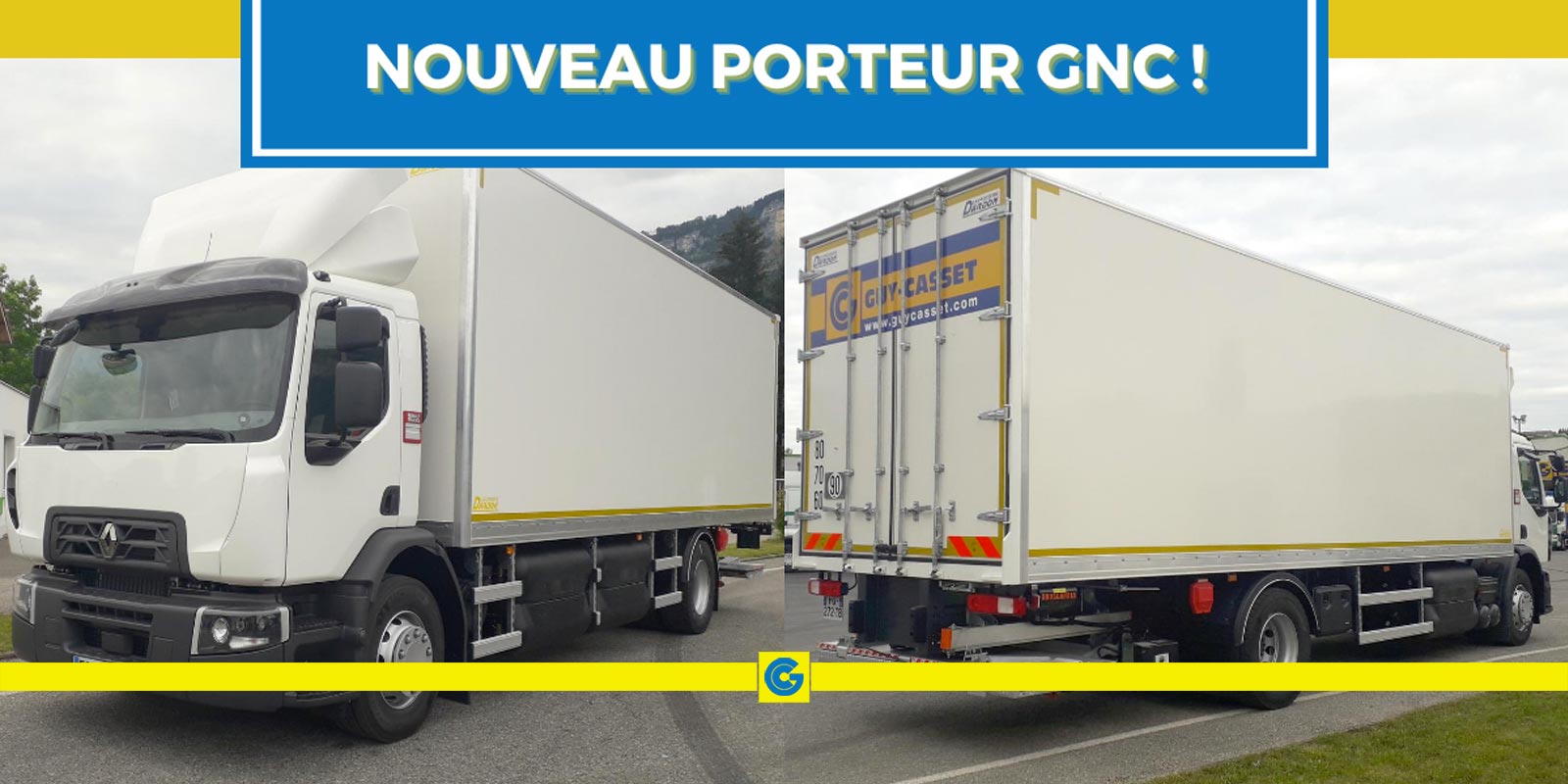 Un porteur GNC a rejoint notre flotte de véhicules !