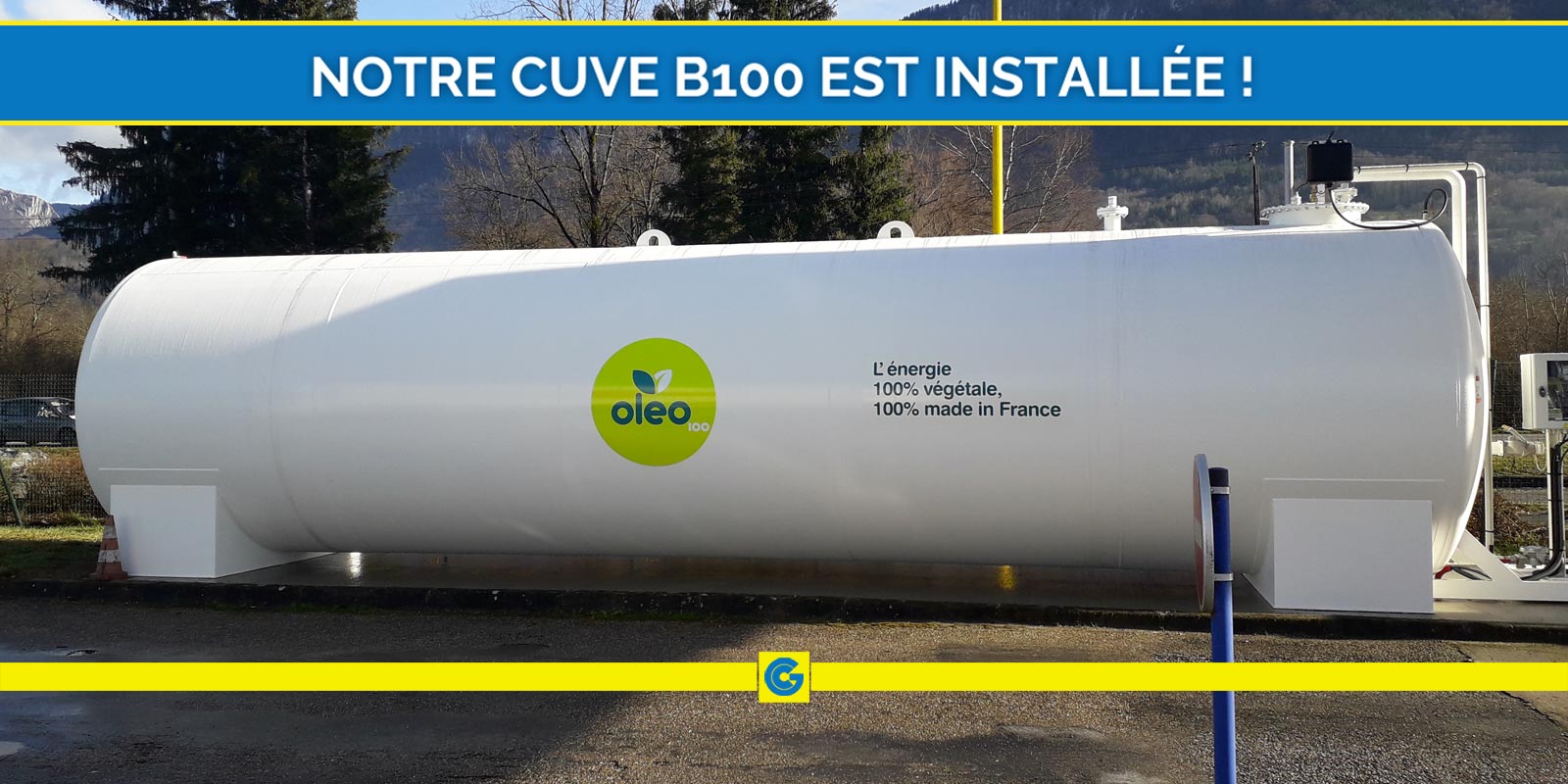 Vers un transport durable : installation d’une cuve OLEO 100 !