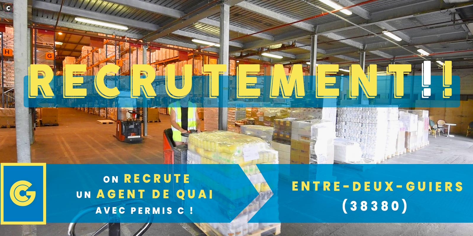 Offre d’emploi : agent de quai H/F avec permis C