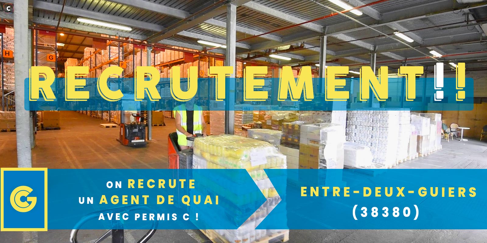 Offre d’emploi : agent de quai H/F avec permis C