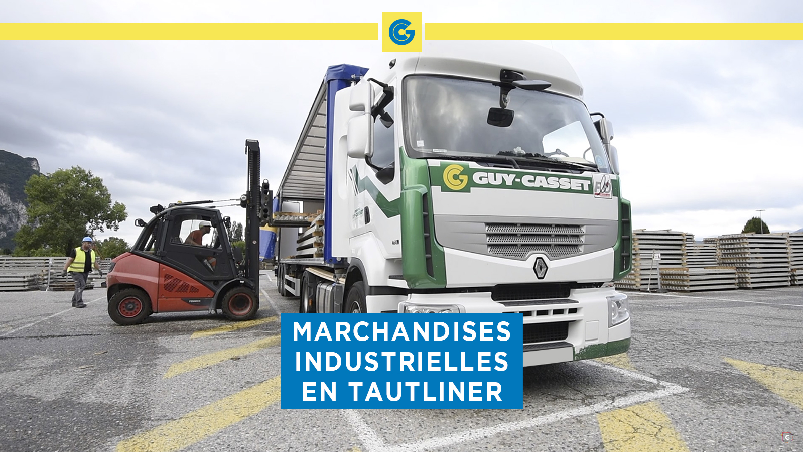 Transport de marchandises industrielles en Tautliner