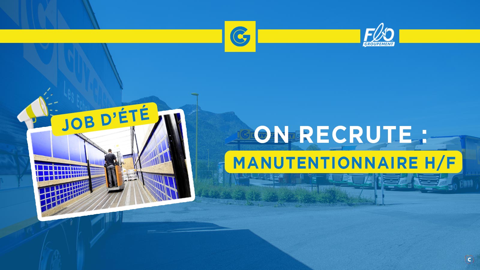 Job d’été : manutentionnaire H/F à Entre-Deux-Guiers (38)